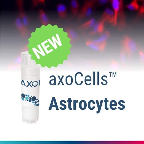 New product launch new line, lower price axoCellsTM Astrocytes for better neurodegenerative disease modeling